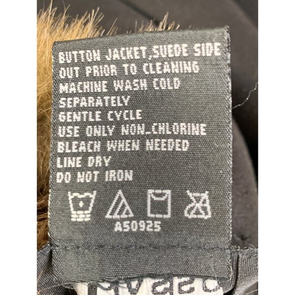 VTG 90s Rare Dennis Basso Reversible Faux Fur Suede Parka Coat Hood RR10730 Mid - Picture 4 of 15